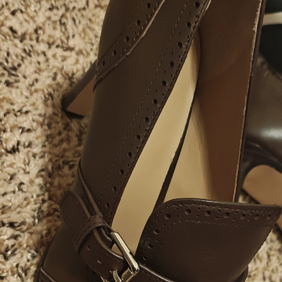 Lauren Ralph Lauren Colleen Perforated Leather Kiltie Pump 8.5 - Picture 13 of 15